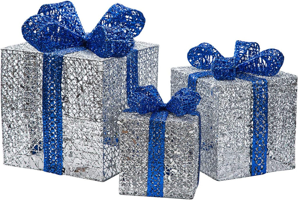 sunnyglade 3 packs christmas lighted gift boxes xmax shown in use