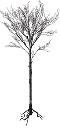 National Tree Company Artificial Tree Decoration, Black, Leafless, Includes Stand, Halloween Collection, 68 Inches