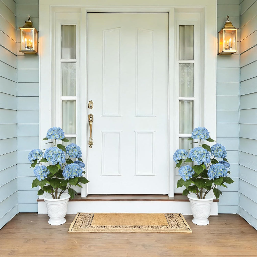 nafresh 3ft real touch faux hydrangea tree outdoor shown in use