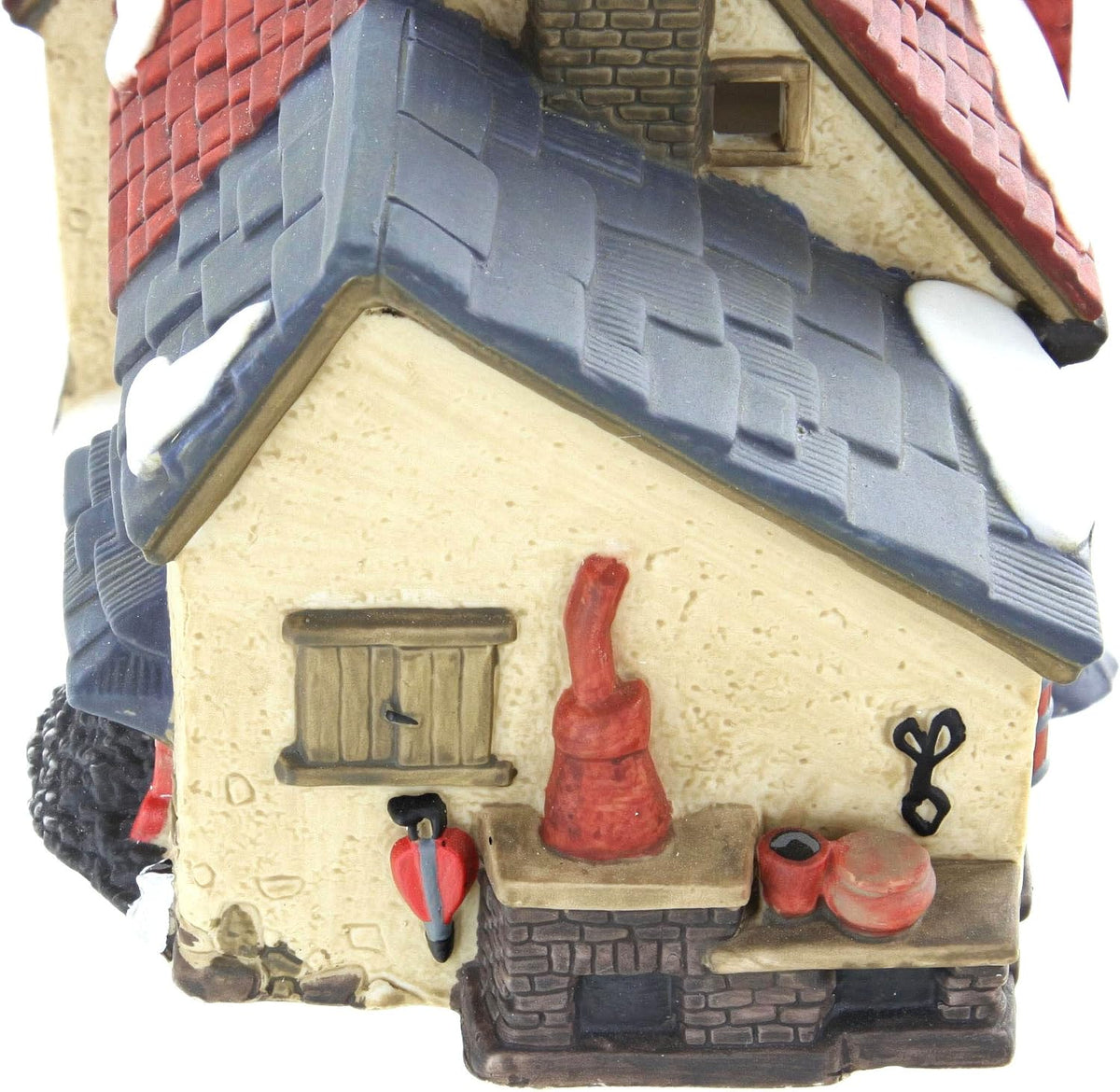 department 56 "butter tub farmhouse" retired dickens village, close-up detail