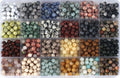 1200Pcs 6mm Natural Stone Beads,1mm Hole Adult for Jewelry Making