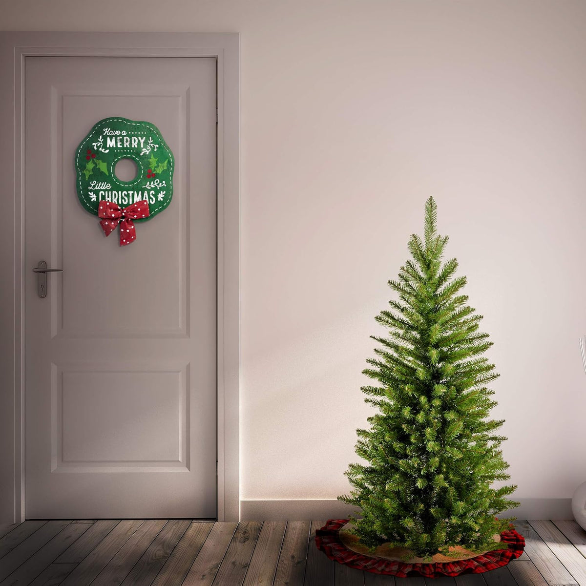 National Tree Company 4ft Unlit Kingswood Fir Mini Slim Christmas Tree
