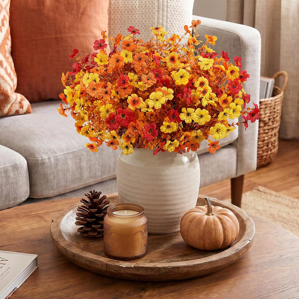 Lifewit Fall Artificial Flowers for Outdoor, Faux Flowers for Garden Decor