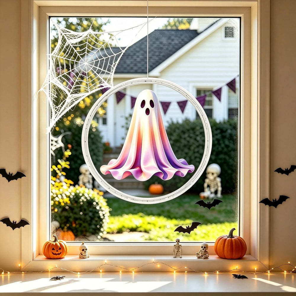 3 Pack Rechargeable Indoor Halloween Window Lights,4/6/12H Timer Function