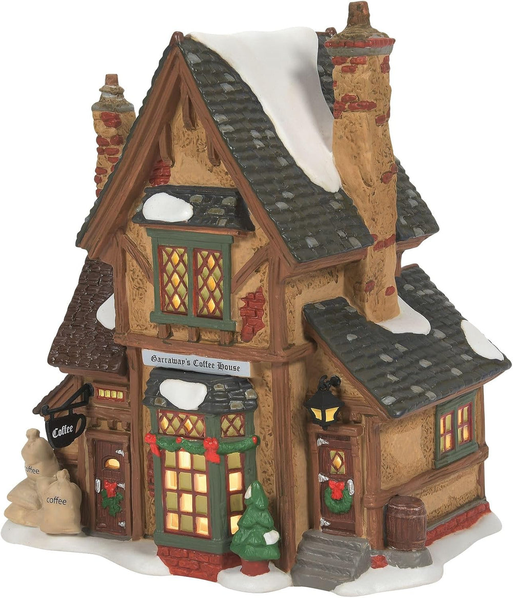 Department 56 Dickens Village Garraway's Coffee House Lit Building, 8 Inc...