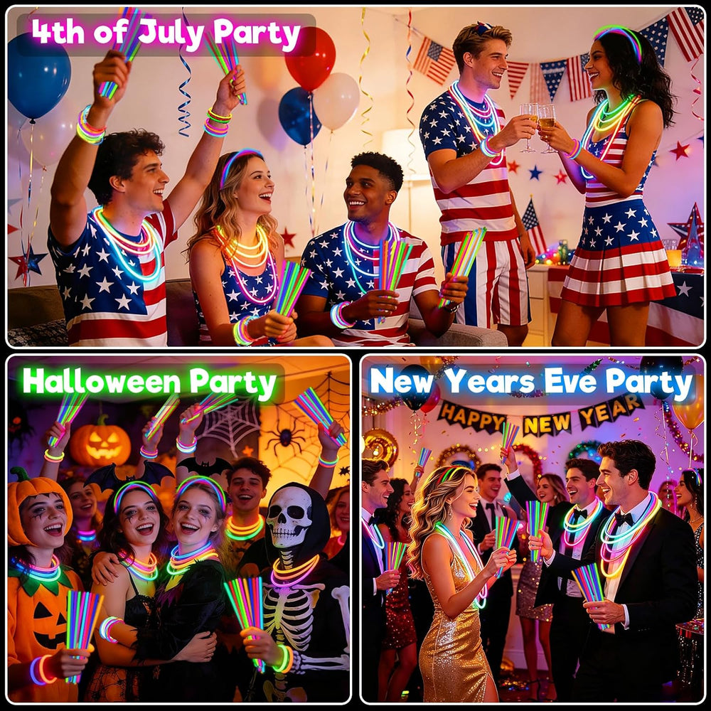 960 Pack Glow Sticks Bulk Party Pack Bright Glow in the Dark Party Supplies