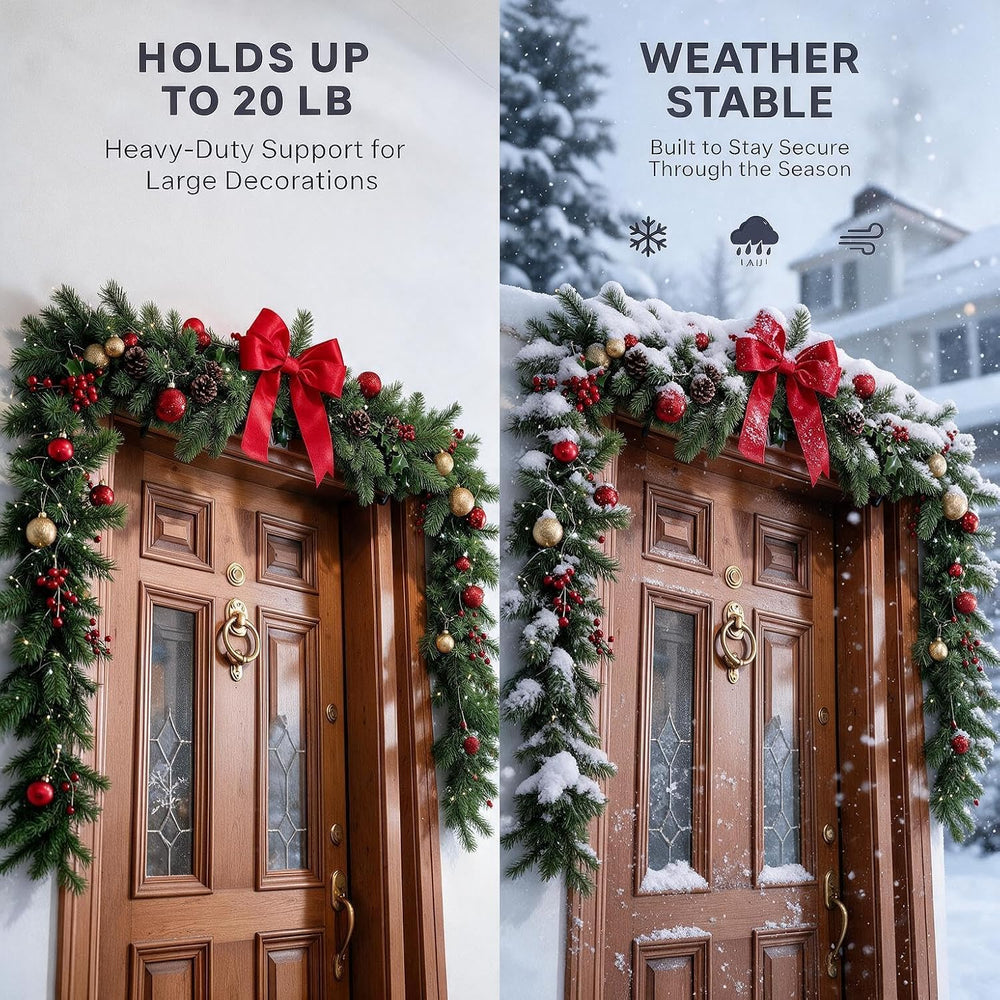 Christmas Garland Hanger for Front Door, Adjustable 29–93.5", 20 LB