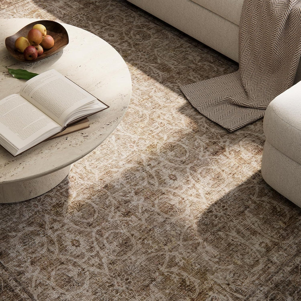 Machine Washable Rugs for Living Room: 8x10 Area Rugs for Bedroom