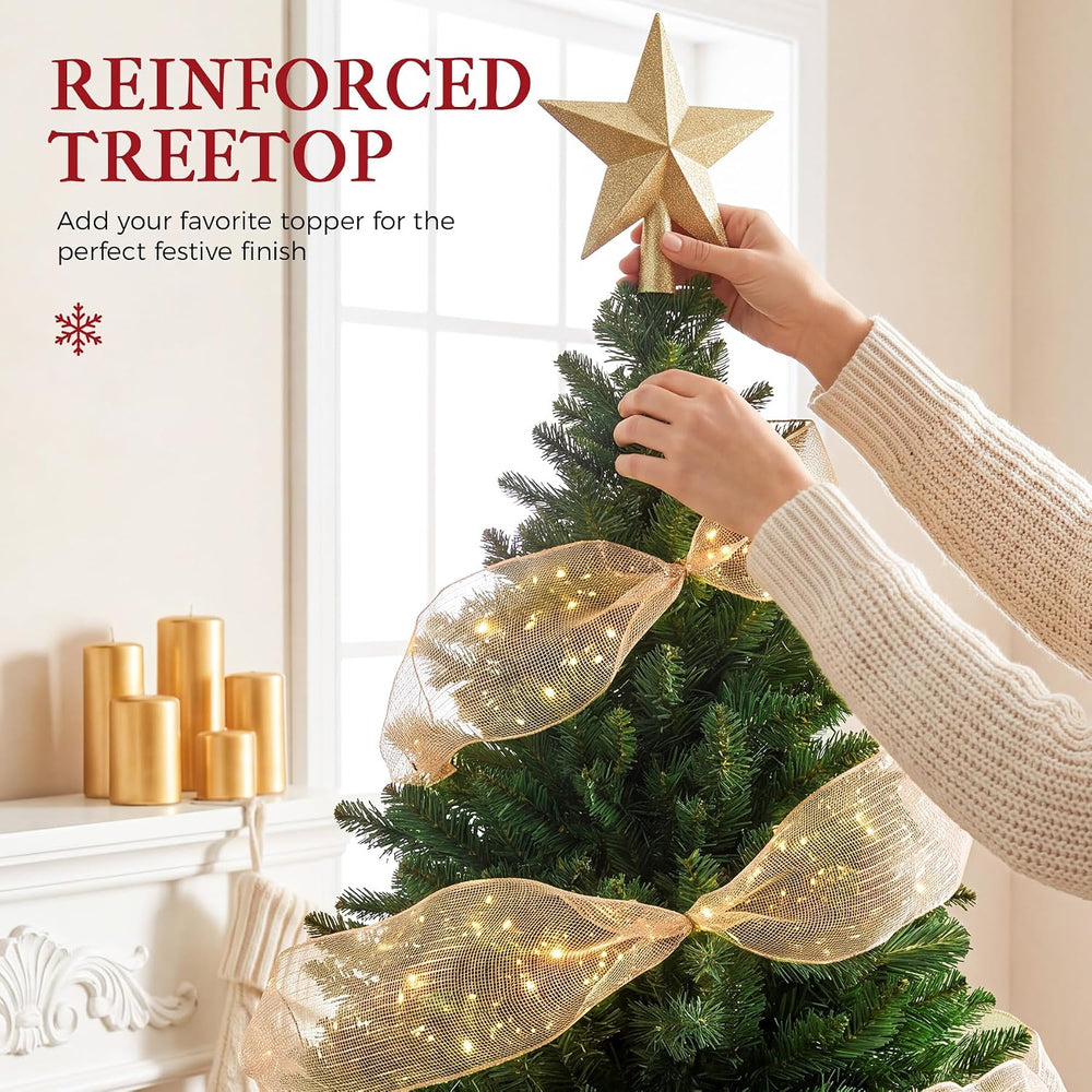CASA CLAUSI 6ft Artificial Christmas Tree Unlit Pine Xmas Tree,Olive Green