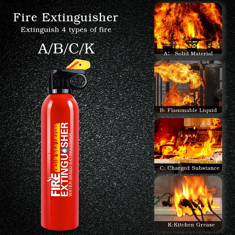 Upgrade Fire Extinguisher for Home, 4Pack Car Fire Extinguishers with Mount,