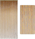 Minimalist Natural Wooden Beaded Curtain - Durable Wood Beads for Doorways & Home Decor - Ideal for Enhancing a Simple Elegant Style (79'' L x 36'' W)