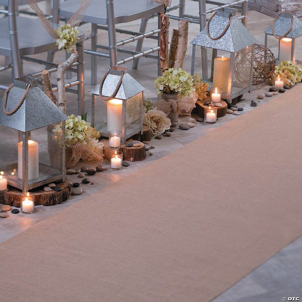 Fun Express Burlap Aisle Runner 3x50ft