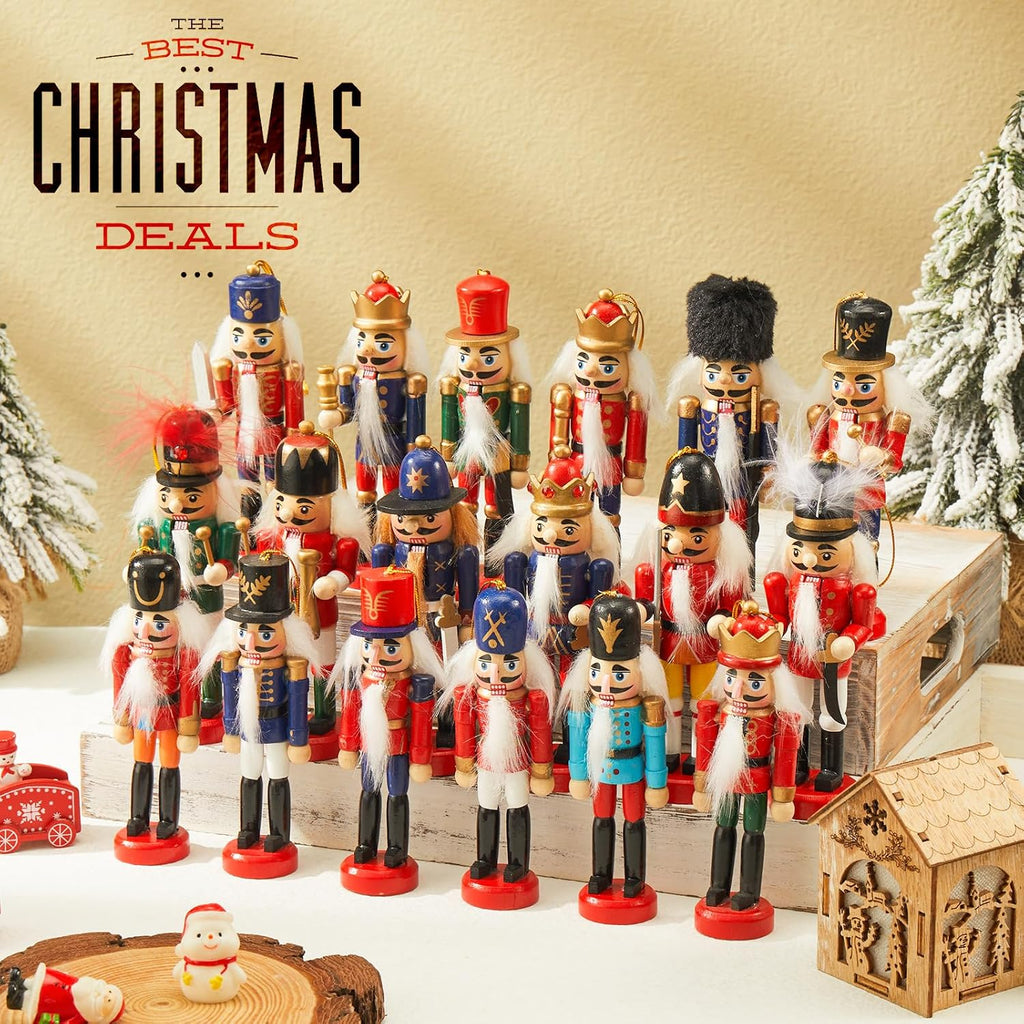 Liliful Christmas Nutcracker Ornament 18 Wooden Hanging Tree Decor, Classic