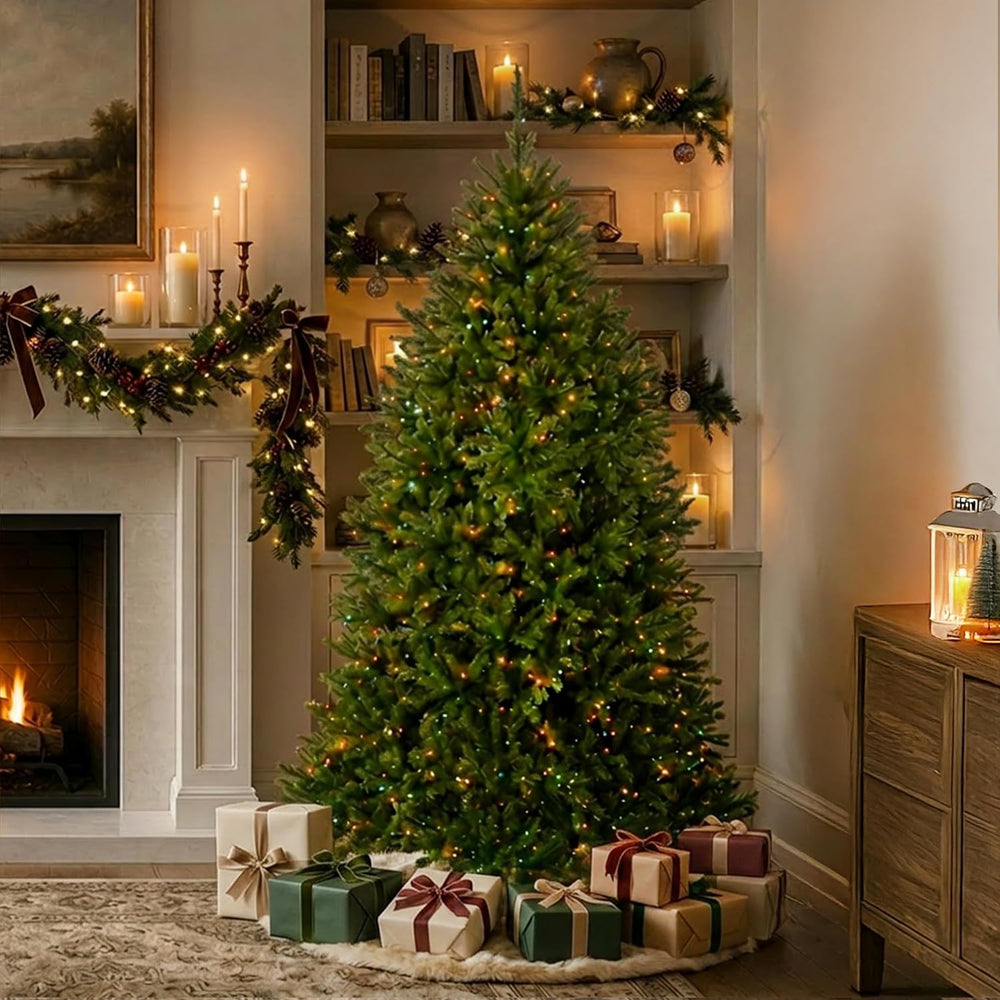 National Tree Company 6.5ft Pre-Lit Dunhill Fir Full Christmas Tree
