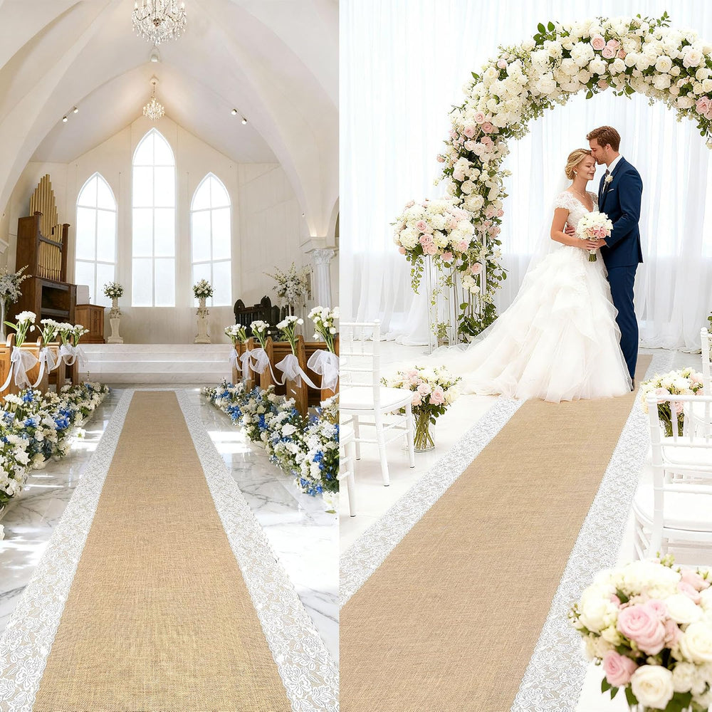 3ft x 20 ft Wedding Aisle Runner Outdoor for Wedding Ceremony