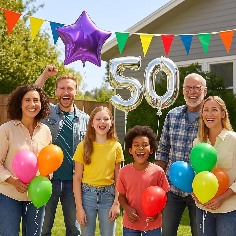 Balloon Time Disposable Helium Tank 14.9 cu.ft with 50 Latex Balloons