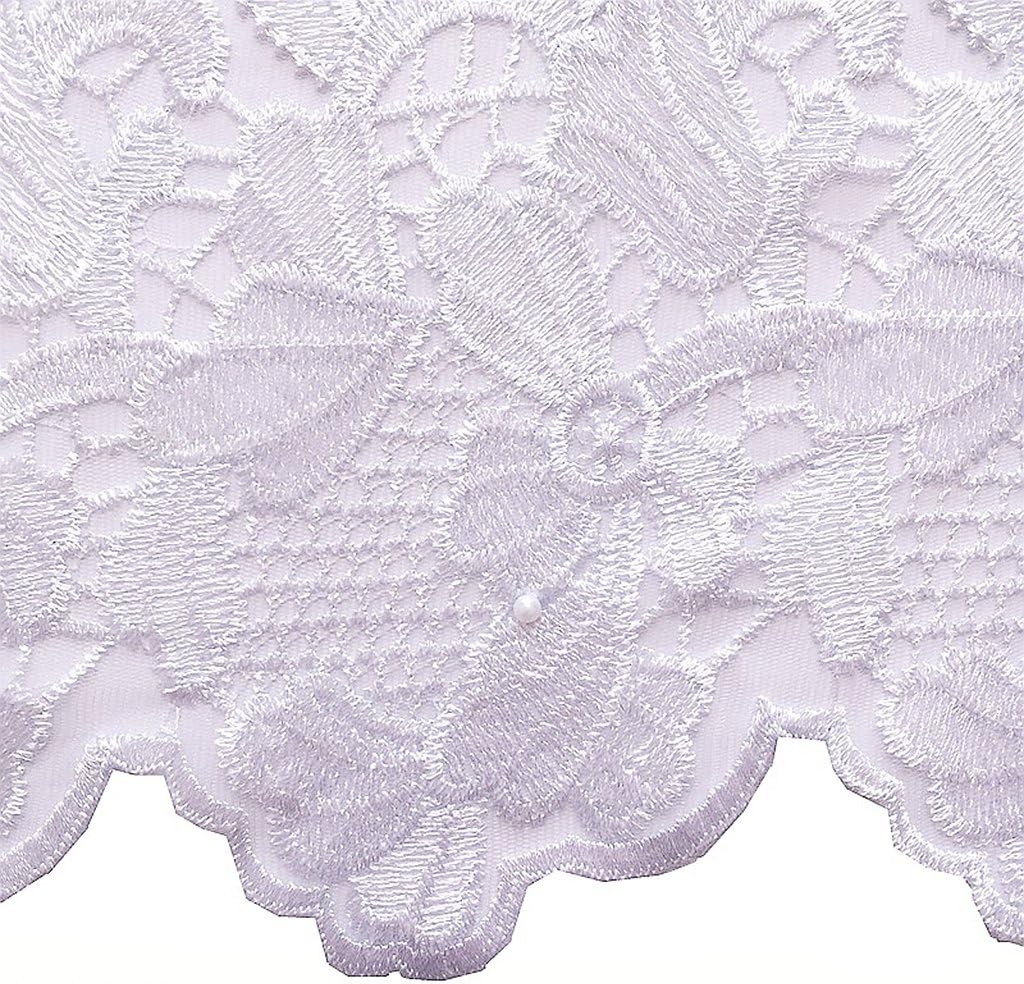 worthsjlh white lace fabric 2020 african french lace, side view