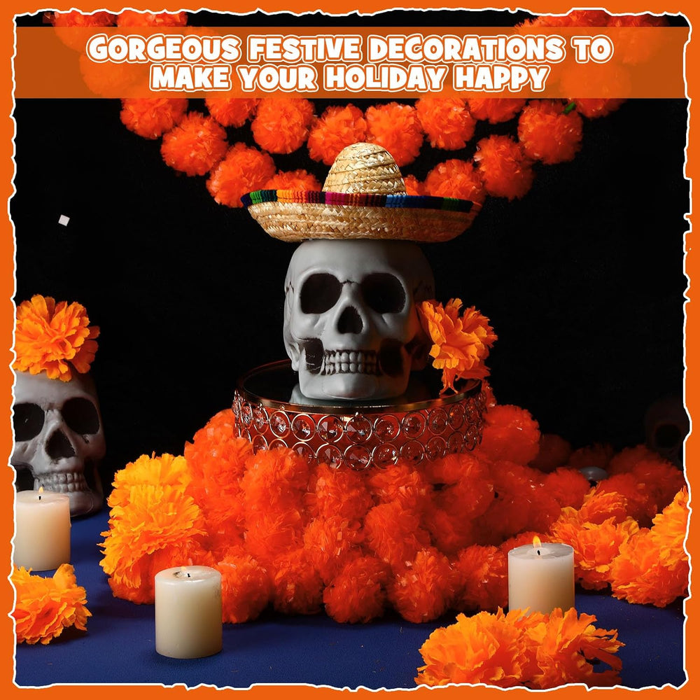 Yunsailing 110 Pcs Day of The Dead Decor Dia De Los Muertos Altar Decor