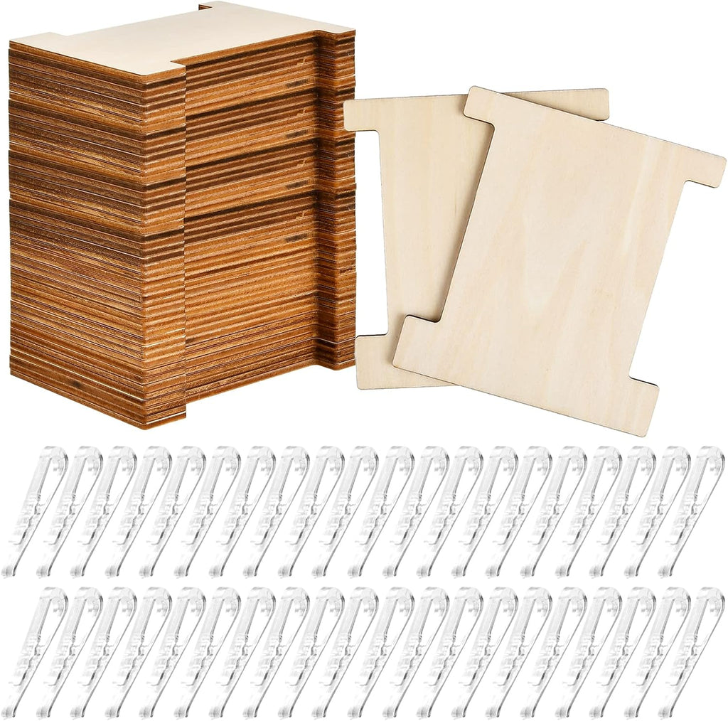 ribbon storage organizer set, flat wood ribbon spools shown in use