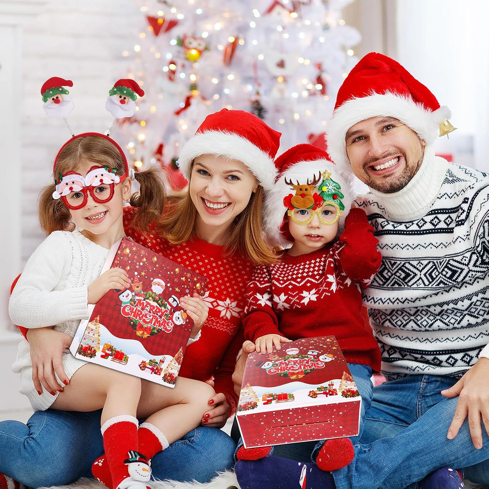 Christmas Glasses Frames and Headbands Decoration Accessories Set