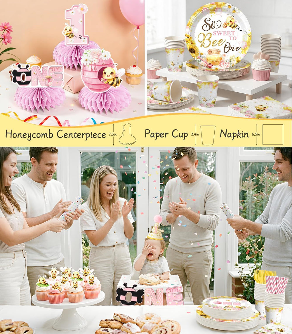 First Bee Day Decorations, Bee Themed 1st Birthday Party Supplies