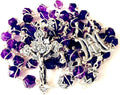 elegantmedical Handmade Amethyst Rosary Beads Necklace 925 Sterling Silver Cross Catholic Gift