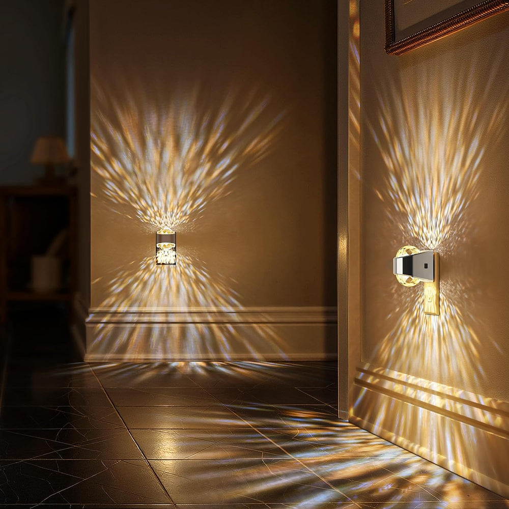 Night Light, Sliver Projector Night Lights Plug into Wall 2 Pack