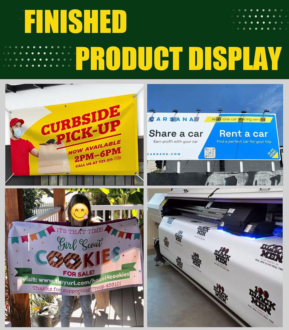 Custom Banner 3ft x 6ft Vinyl Banner Custom Backdrop - Full Color 13 Oz Sign ...
