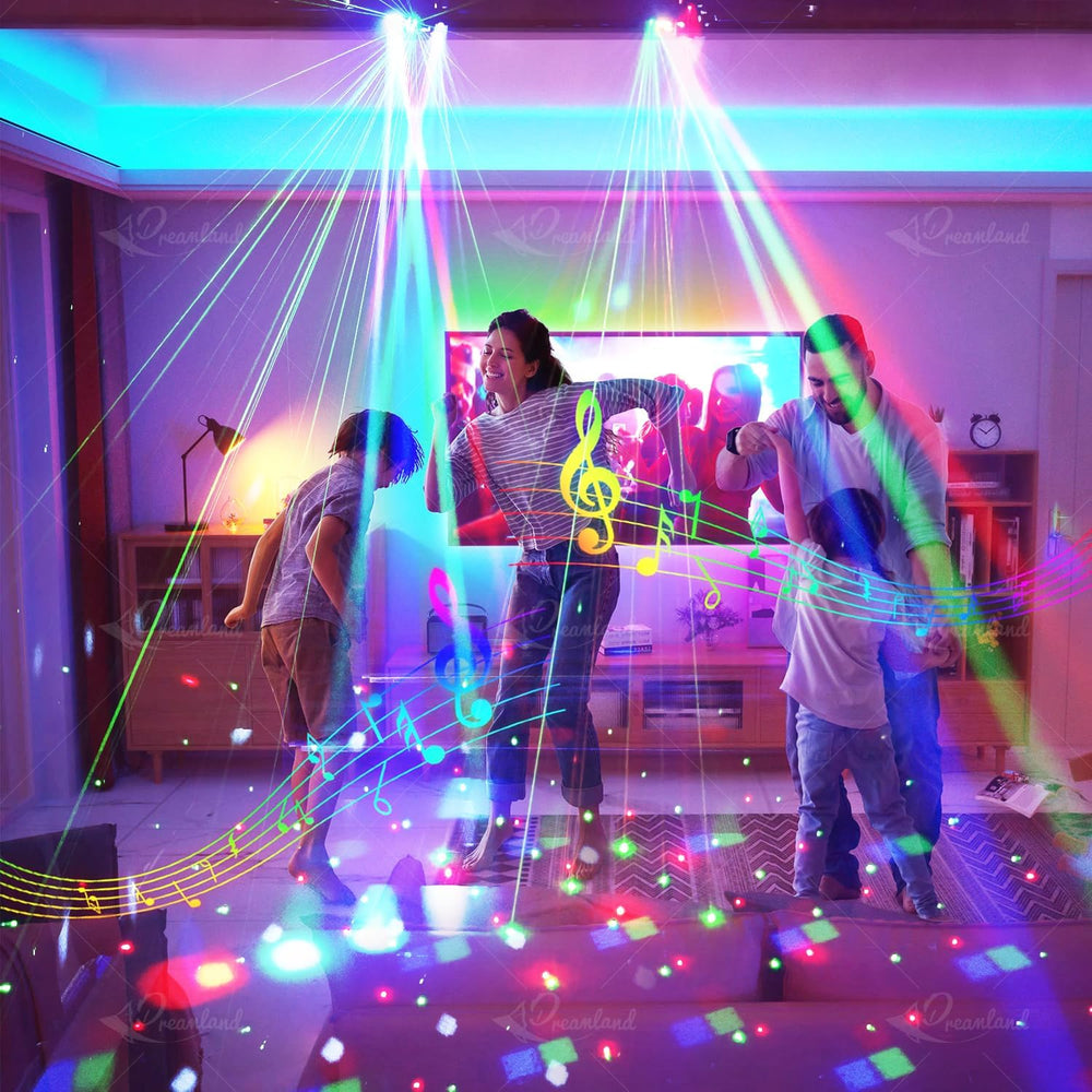 Dreamland Party Disco Light, Disco Ball Dj Light Sound Activated with Remote ...