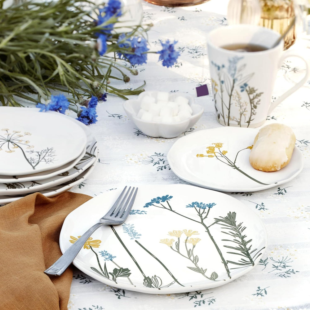 Lenox Wildflowers Tidbit Plate Set for 4, Small 6" Appetizer Plates 4-Piece