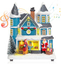 7.4" LED Lighted Christmas Collectible Building with Light & Music Modes