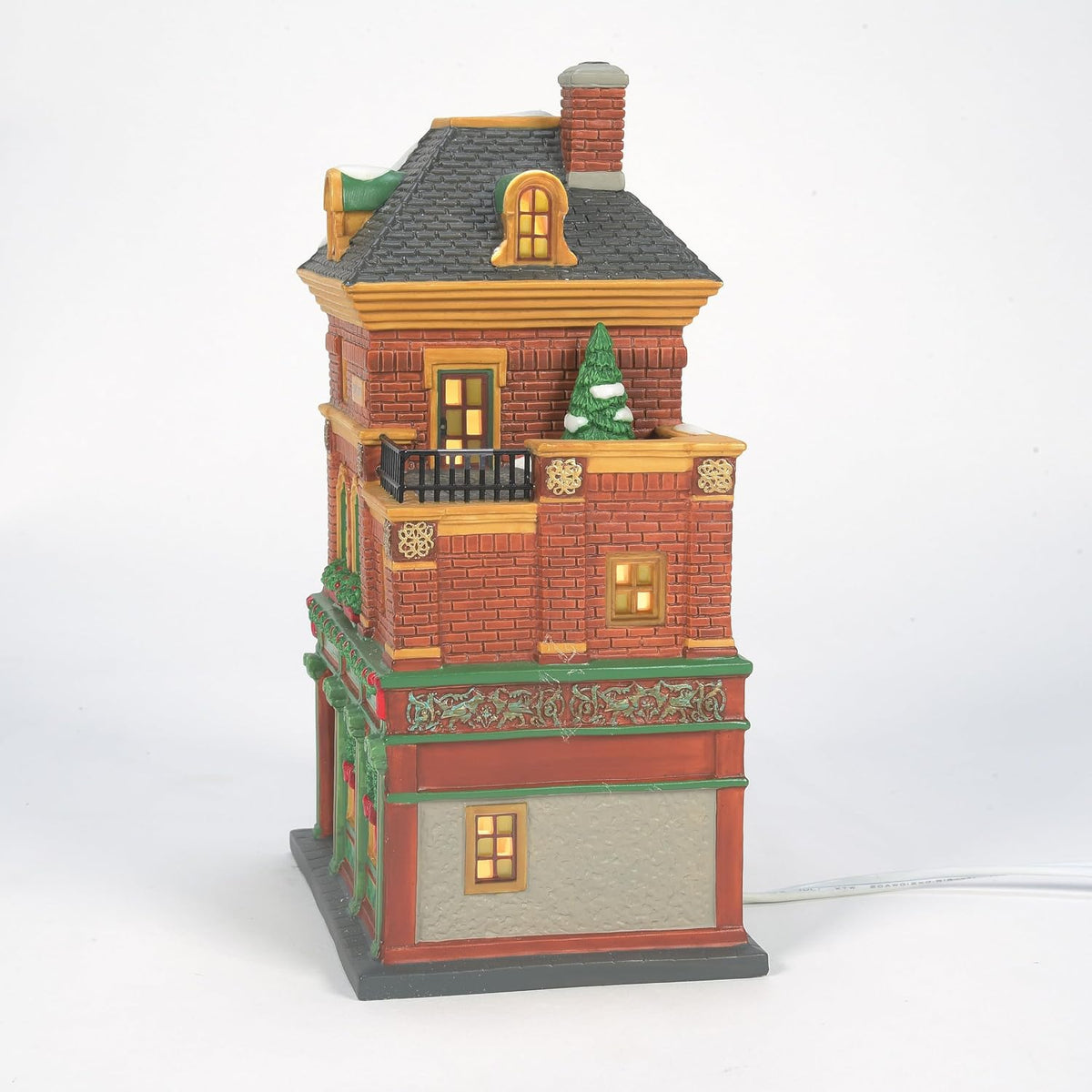 department 56 christmas in the city village murphy's shown in use