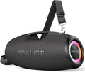 ZEALOT Bluetooth Speaker,120W Wireless Outdoor Speaker with Subwoofer,IP67 Waterproof with LED Light,Bluetooth 5.2 for Camping,Beach,Gifts(Black)