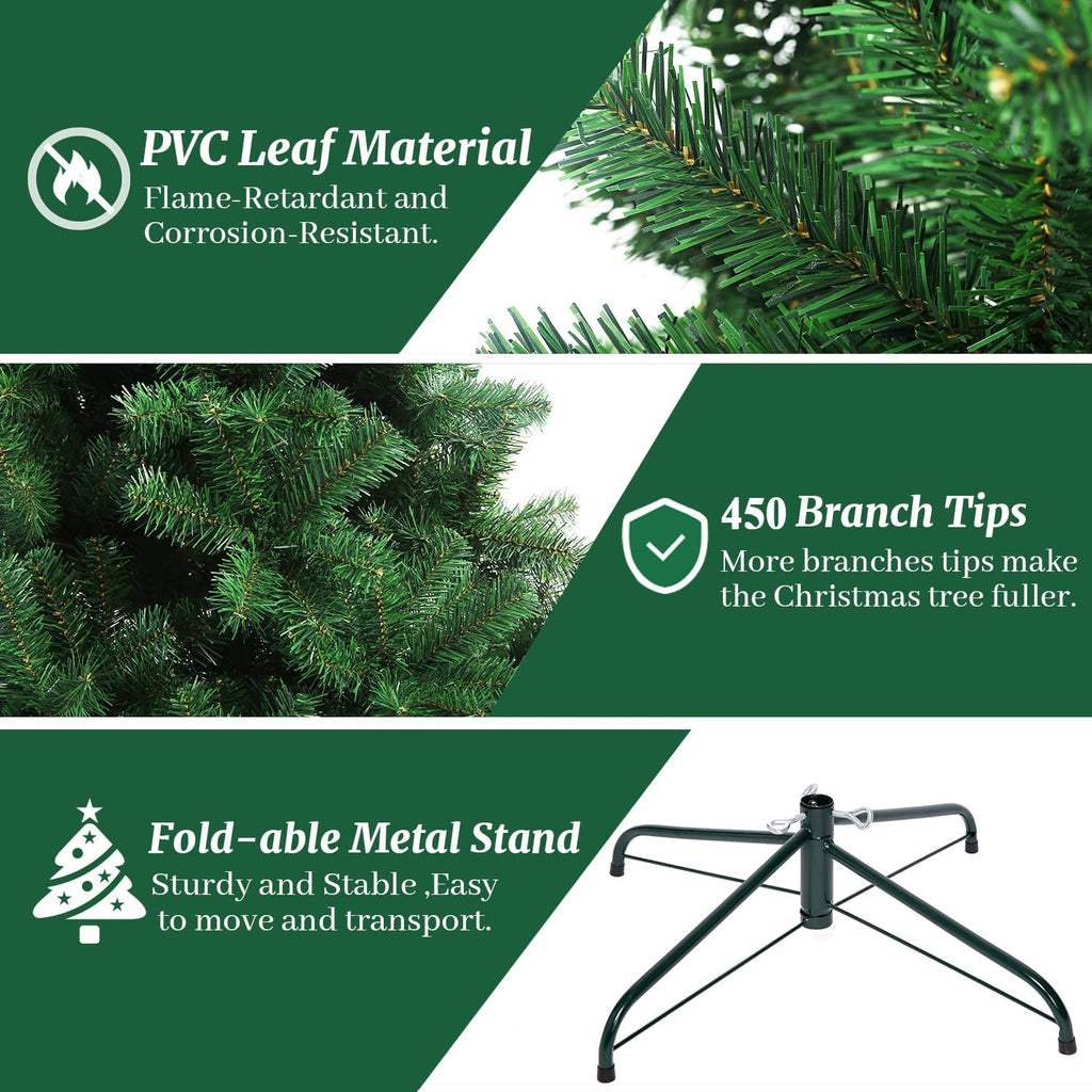 4ft Green Prelit Artificial Christmas Tree,Arbol de Navidad Small Xmas Tree