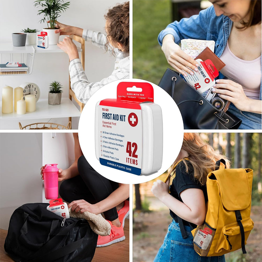 DecorRack 1000 Piece First Aid Kit, 24 Individual Boxes of 42 Items Each, Fir...