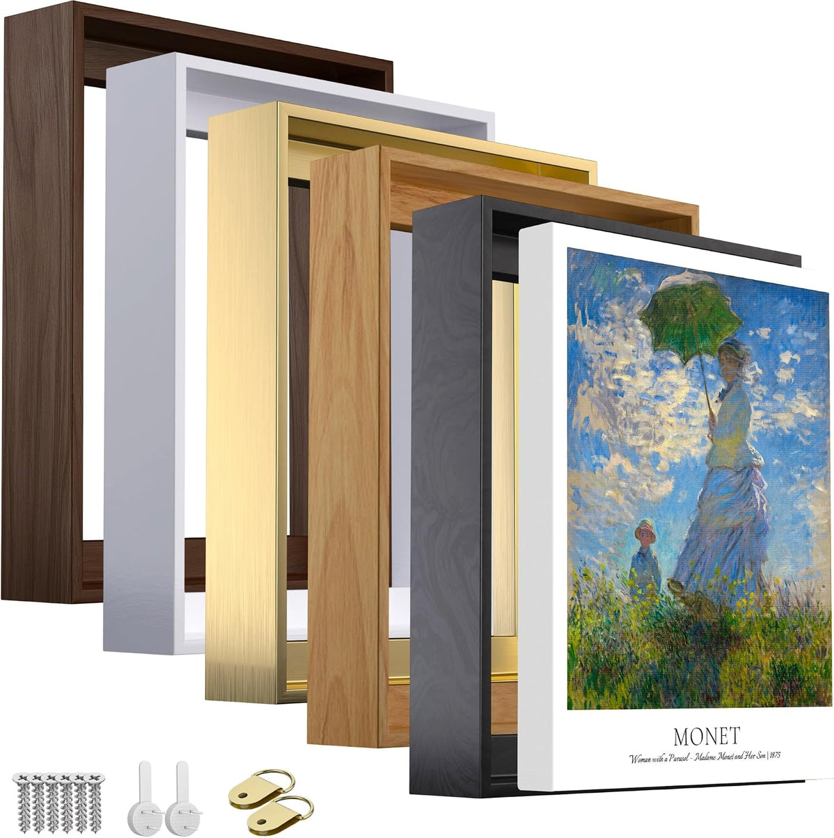 Canvas Floater Frame for 1–1.246 in Gallery Wrapped Canvas, Wall Art Frame