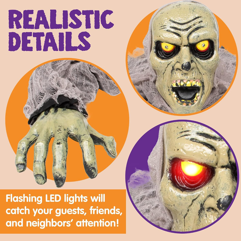 JOYIN Zombie Halloween Decoration Outdoor Groundbreaker Scary Halloween Grave...