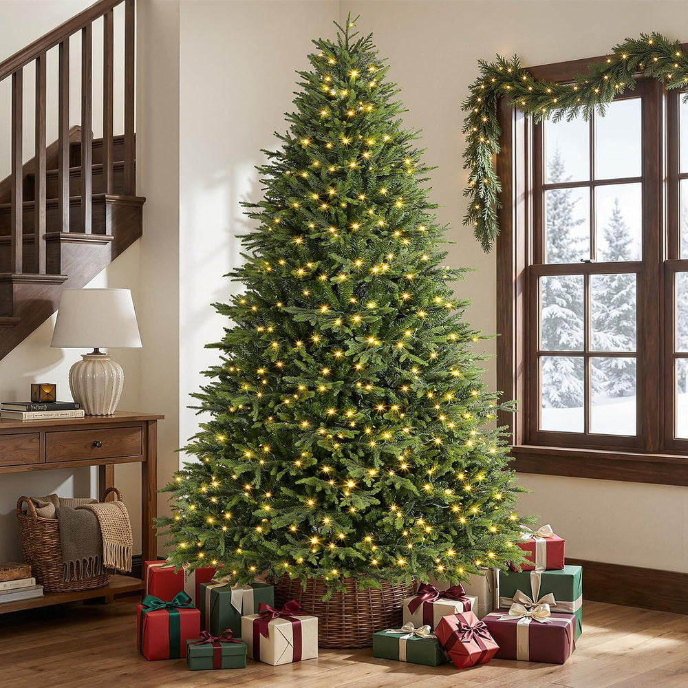 SHareconn 7.5ft Prelit Artificial Christmas Tree with Color Changing Lights