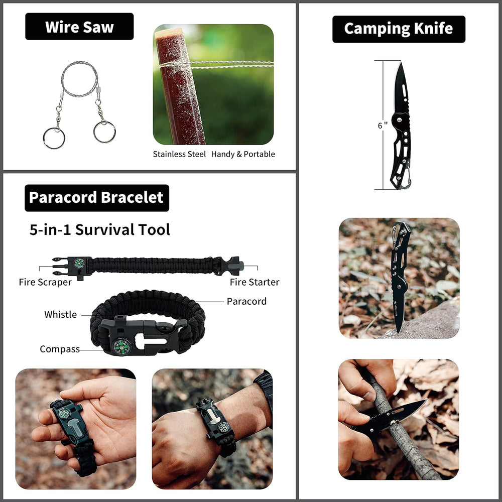 RHINO RESCUE Survival First Aid Kit for Hiking, Backpacking