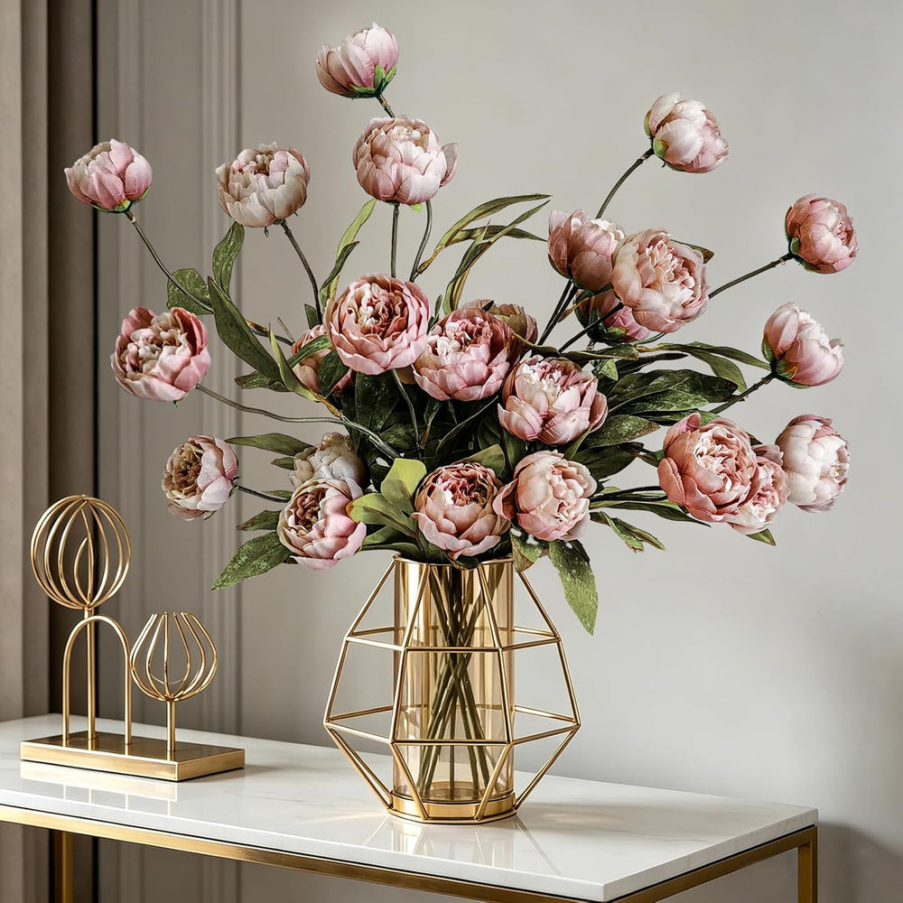 6Pcs Viral Peony Artificial Flowers for Vase
