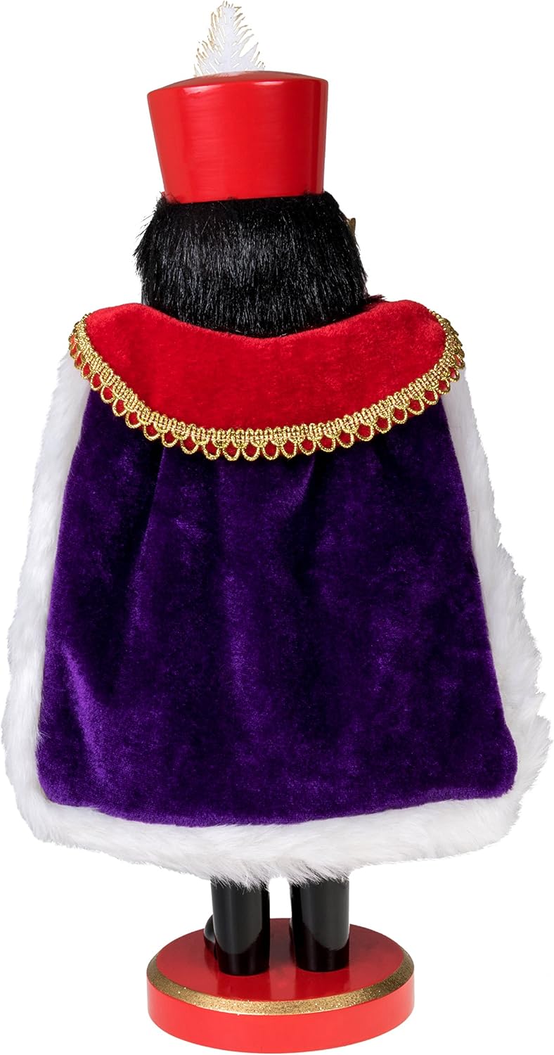 clever creations red prince 14 inch traditional wooden, close-up detail