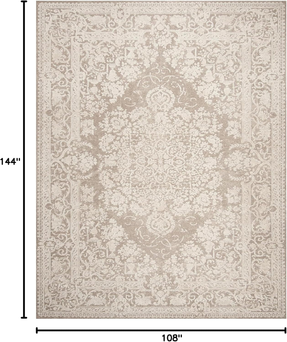 SAFAVIEH Reflection Area Rug 9'x12', Traditional Beige & Cream RF...