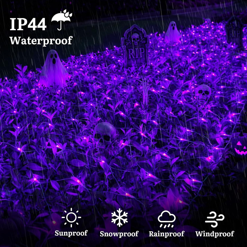 Purple Halloween Net Lights Outdoor Mesh Lights 12 * 5ft