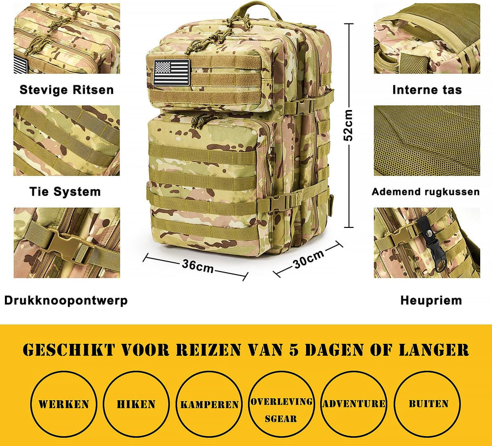 Survival First Aid Kit,99PCS Professional Survival Gear Large Hiking Backpack...