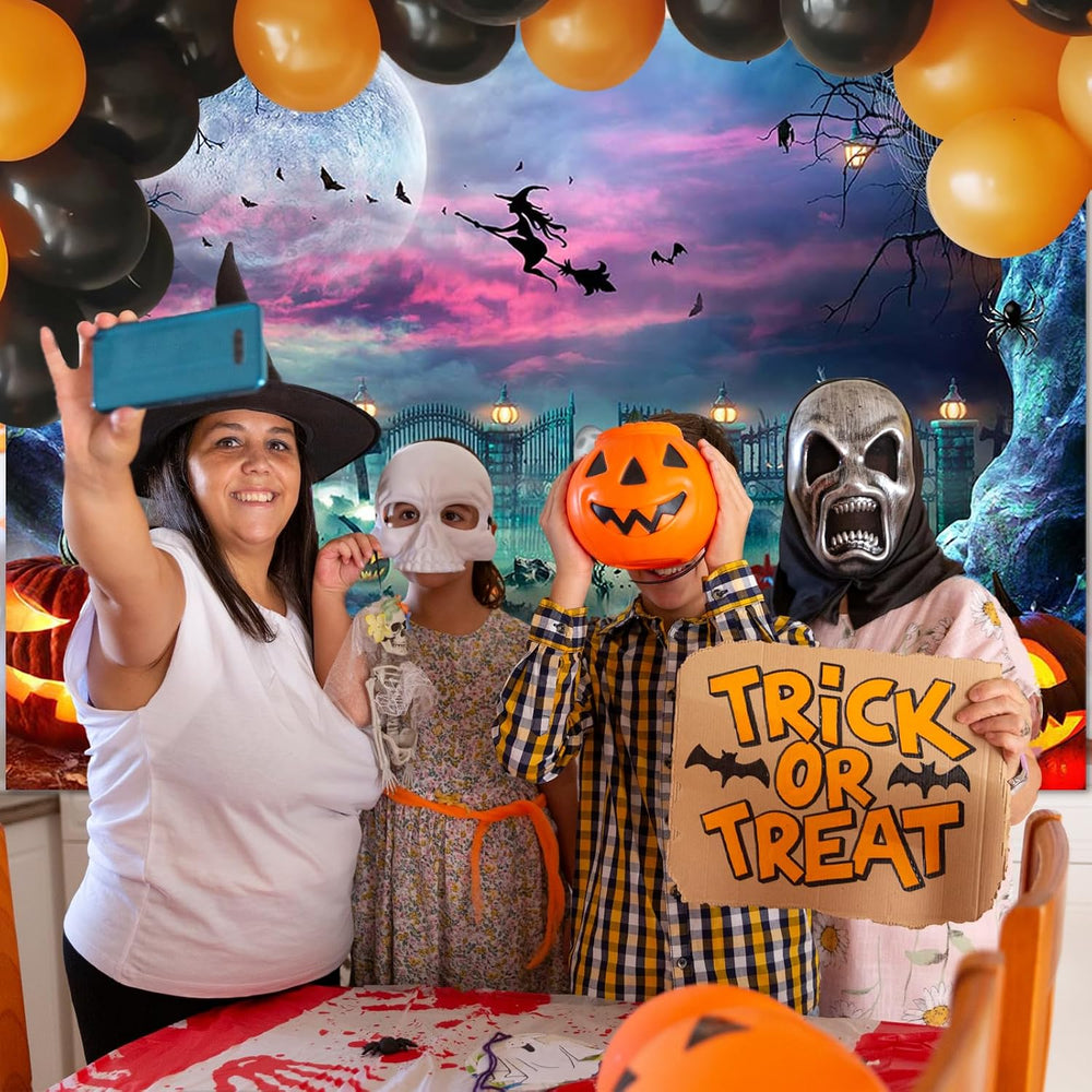 Halloween Backdrop Halloween Party Backdrop Moon Night 10 x 7 ft