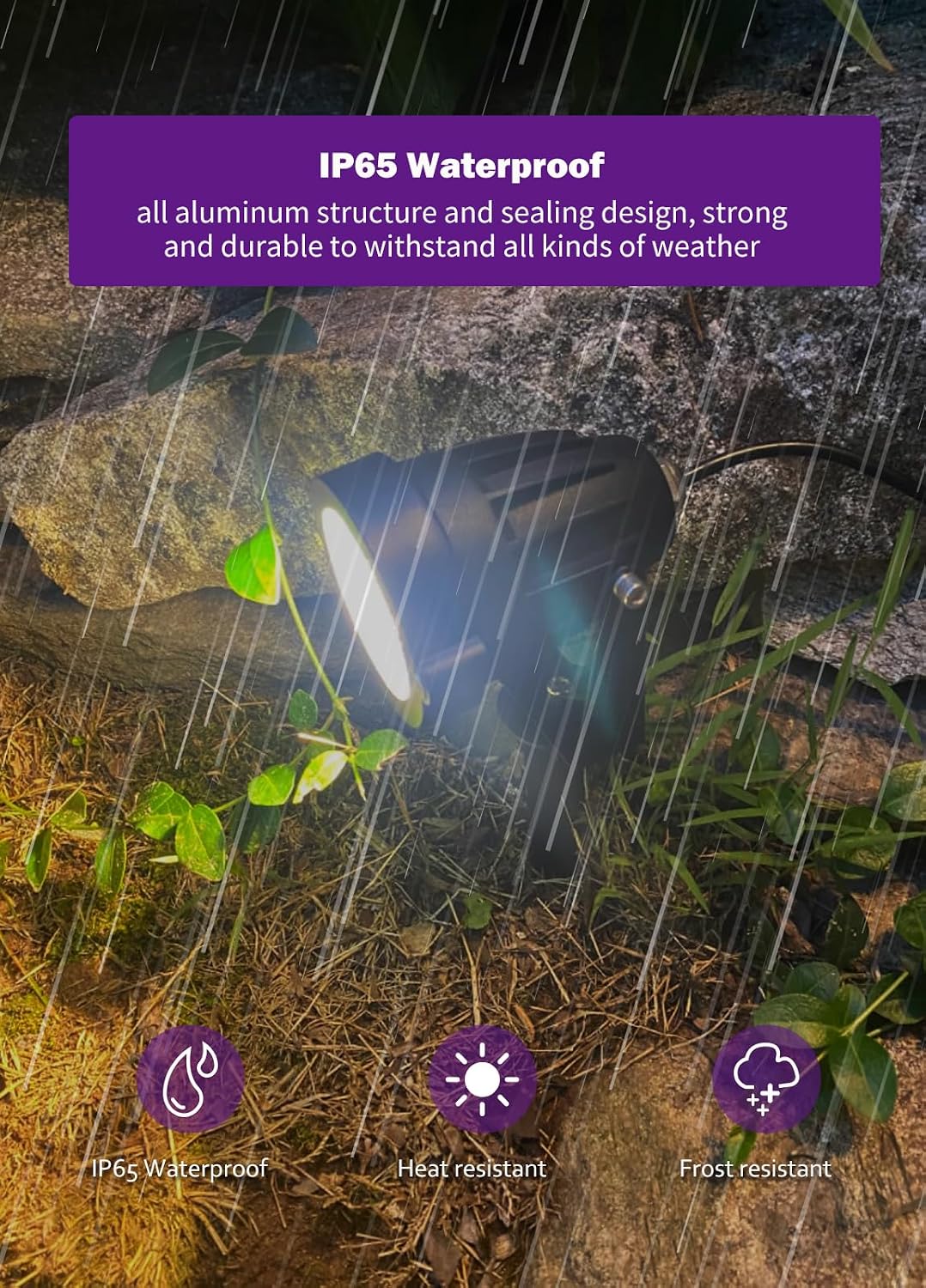 Spotlight Outdoor for Halloween Christmas: 4-in-1 RGBW Low Voltage Landscape Lighting Kit with Plug-in Transformer | 6W 24V IP65 Waterproof Color Changing LED Spot Lights with Remote for Yard Garden