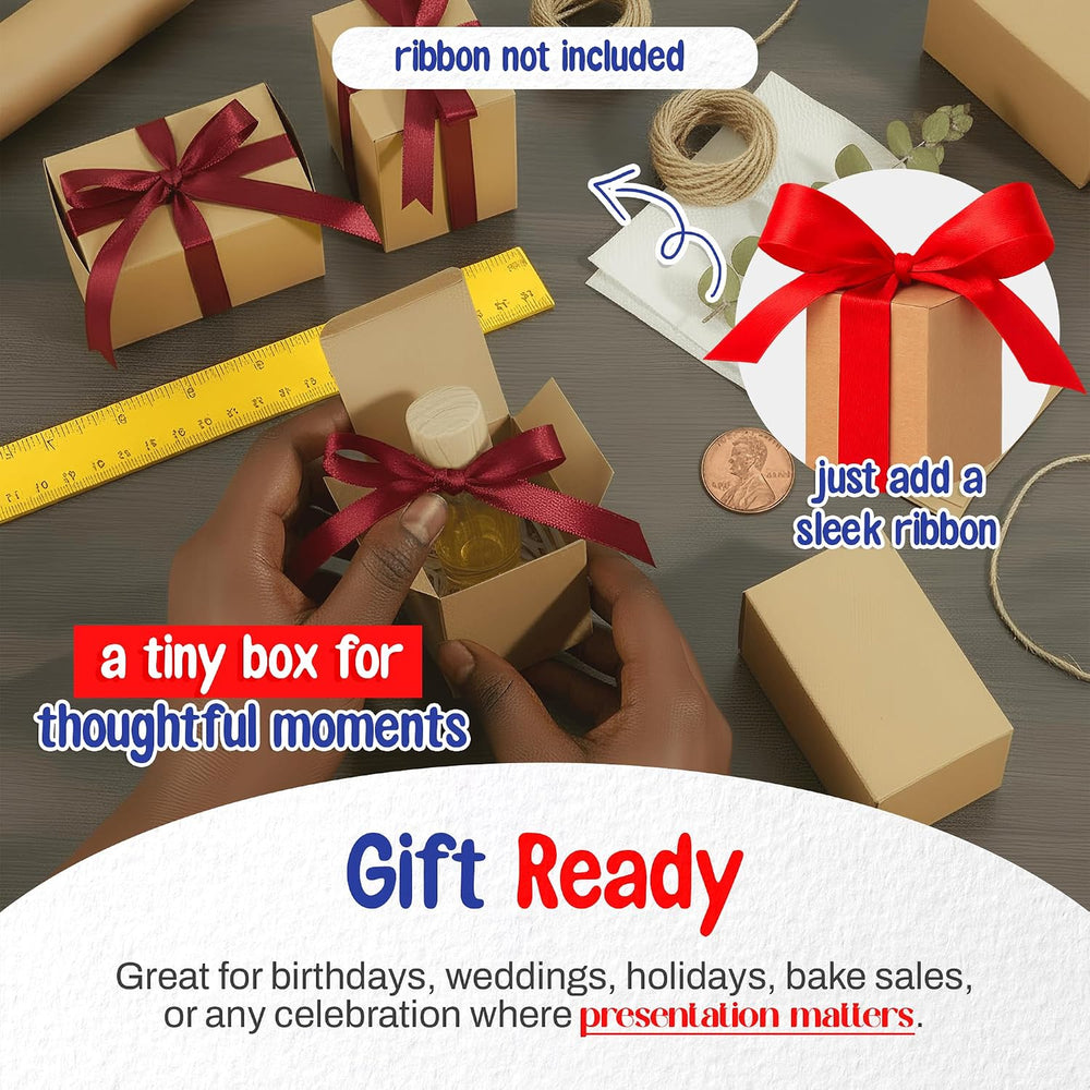 MT Products Tuck Top Kraft Paperboard Gift box 2" x 2" x 3" - ...