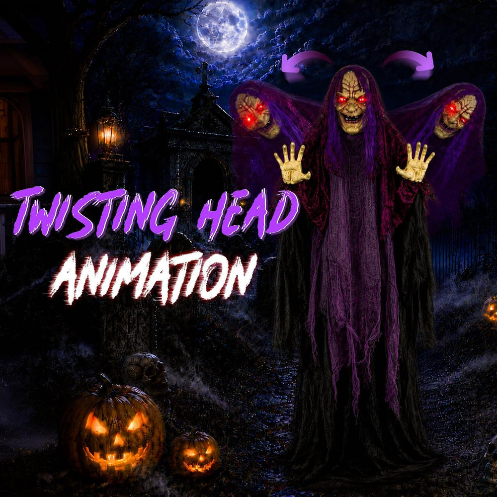 5FT Animated Witch Halloween Indoor Outdoor Decoration