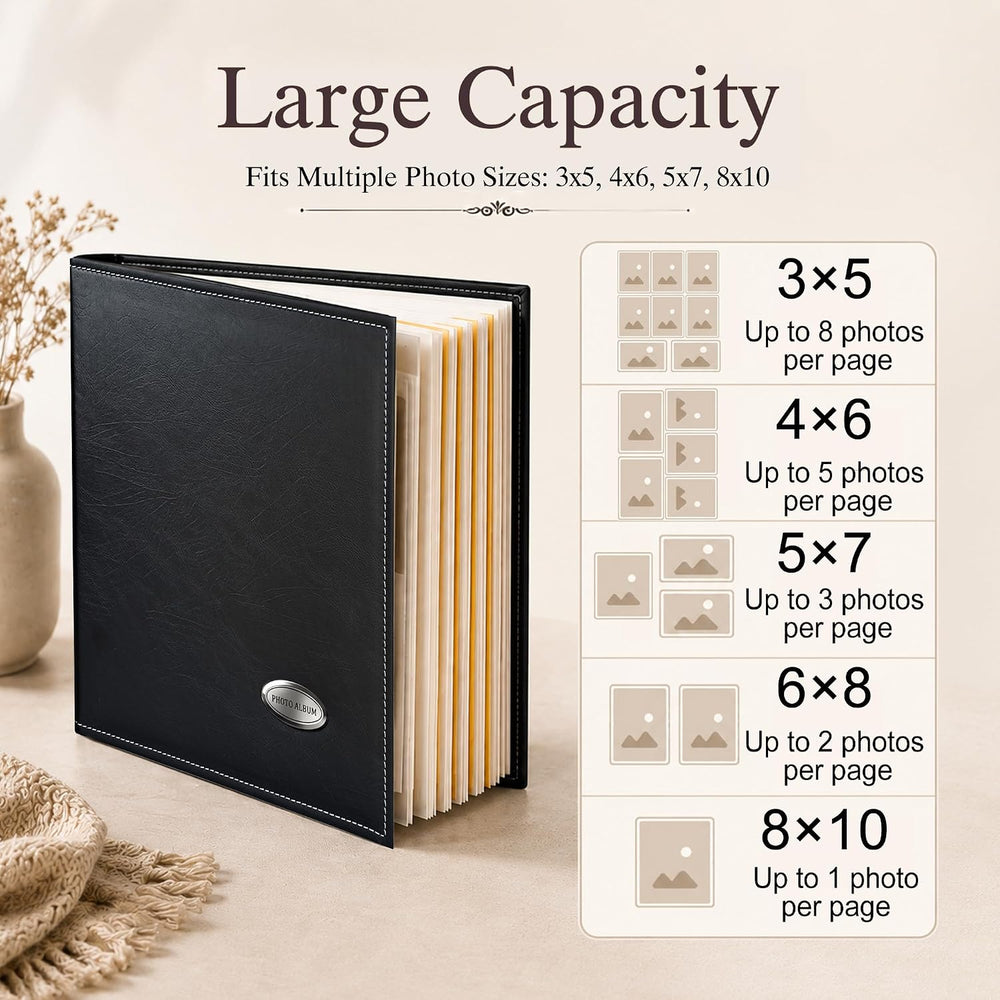 Zoview Self-Adhesive Photo Album, Dust-free, glue free and waterproof Scrapbo...