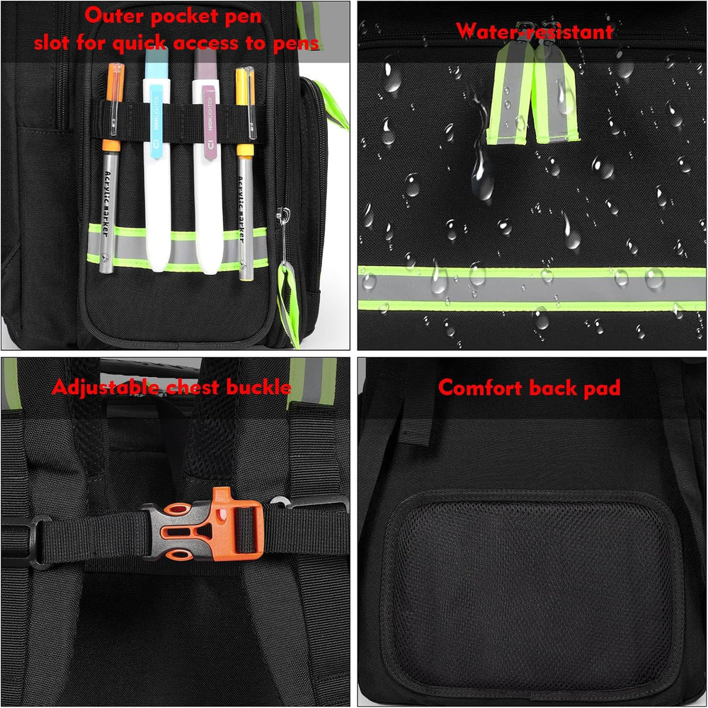 Gatycallaty First Aid Backpack Emergency Medical Backpacks Empty Waterproof S...